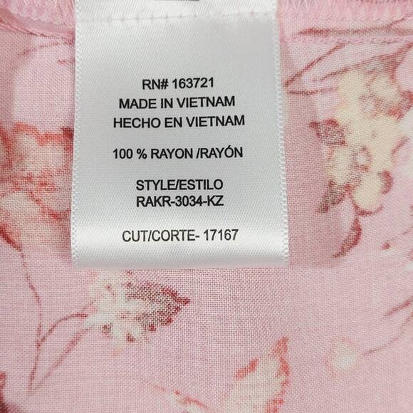 BEBPOP XS juniors pink floral short sleeve cutout romper NWT B126 - Picture 9 of 10